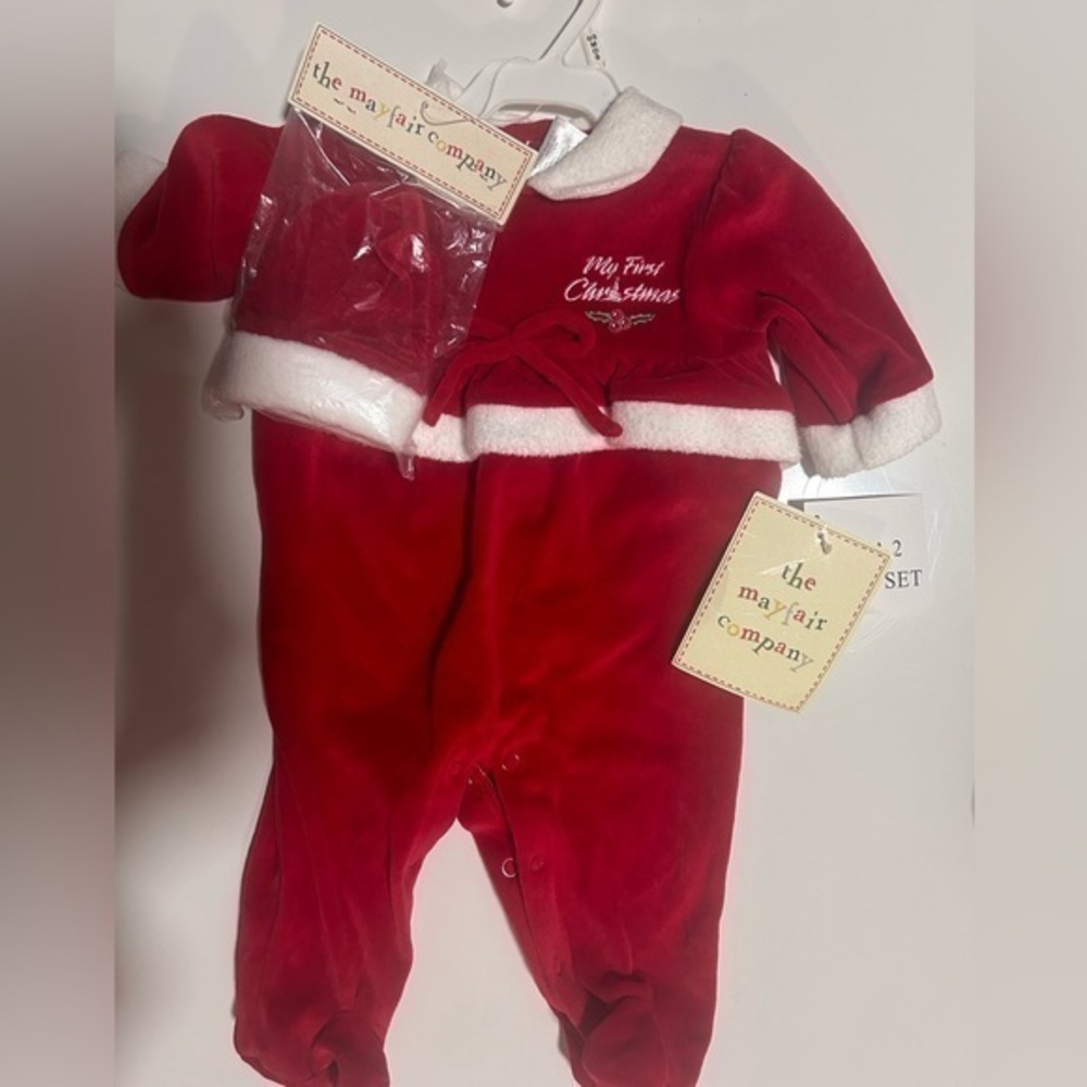 The Mayfair company 2 piece set 1st Christmas one piece‎